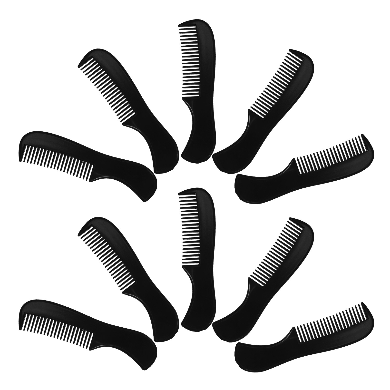 Mens Grooming Tools - หวีสำหรับหนวดขนาดเล็ก 10 ชิ้น สำหรับผู้ชาย ดีไซน์ไม่ต้องเจาะรู หวีพลาสติกสำหรับจัดแต่งทรง