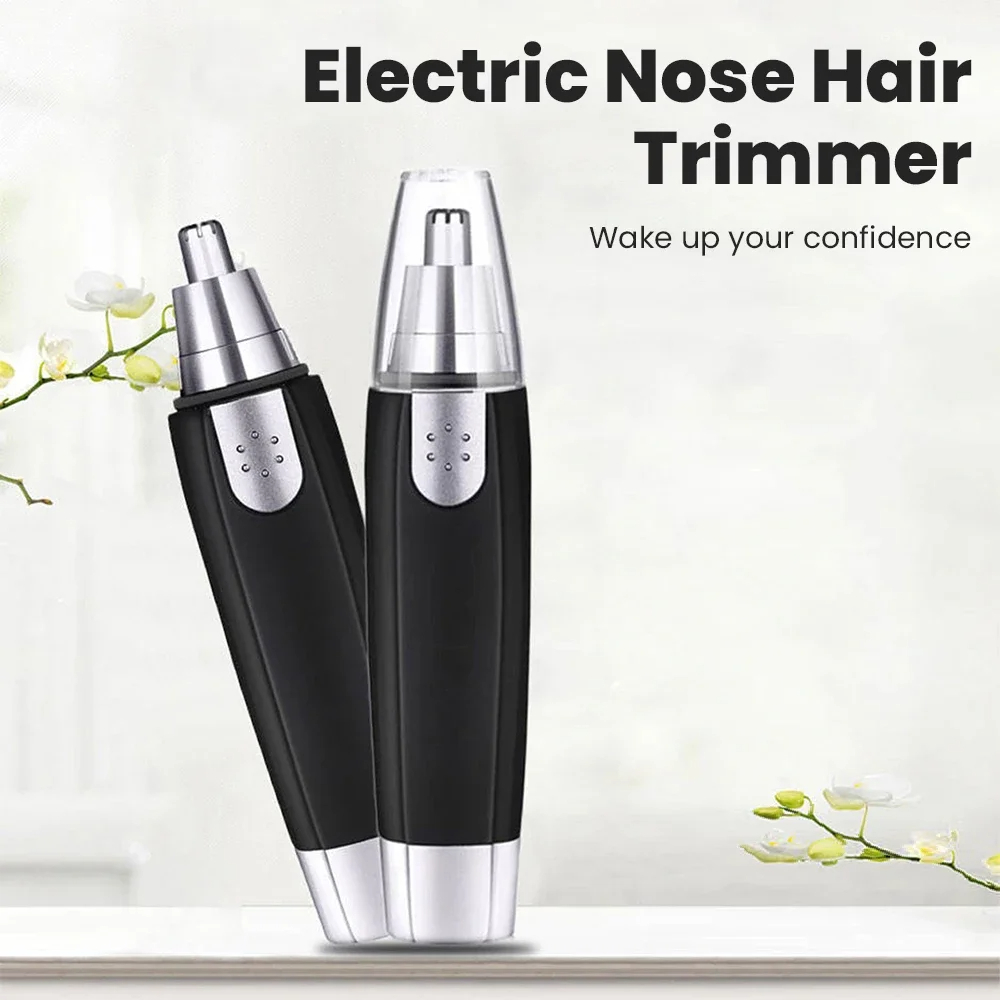 Mens Grooming Kit Bag - เครื่องเล็มขนบนใบหน้าแบบชาร์จไฟได้ 3-in-1 - เครื่องโกนขนจมูก หู และคิ้วไฟฟ้าแบบไม่เจ็บปวดสำหรับผู้ชายและผู้หญิง
