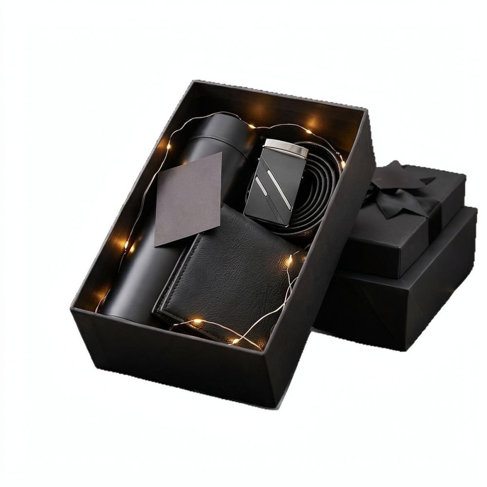 Mens Grooming Kit Gift Set - ชุดอุปกรณ์เสริมสำหรับผู้ชายสุดหรู เหมาะสำหรับใช้ในโอกาสทางธุรกิจ ดีไซน์สวยงามและใช้งานได้จริง ชุดดูแลความงามสำหรับใช้ในชีวิตประจำวัน กล่องของขวัญสำหรับวันเกิดและวันครบรอบสำหรับผู้ชาย