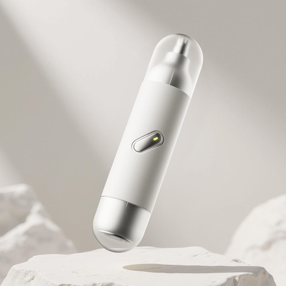 Mens Grooming Tools - เครื่องตัดแต่งขนจมูกและหนวด 2-in-1, เครื่องโกนหนวดไฟฟ้าแบบพกพาหัวคู่, อุปกรณ์ดูแลขนสำหรับผู้ชายที่สามารถถอดล้างและชาร์จผ่าน USB ได้
