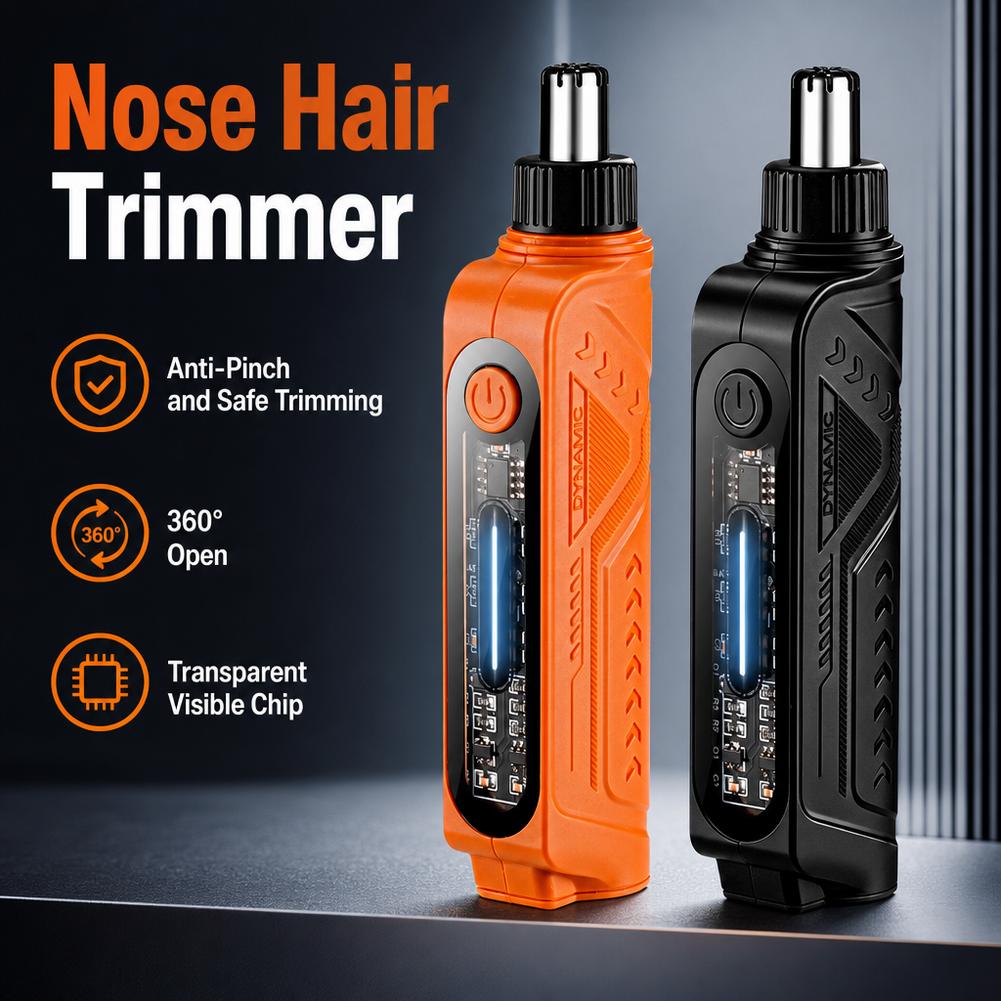 Mens Grooming Tools - เครื่องเล็มขนจมูกแบบชาร์จไฟได้ และเครื่องกำจัดขนบนใบหน้าสำหรับผู้ชาย เครื่องโกนขนจมูกสำหรับทำความสะอาดภายในจมูก - อุปกรณ์ดูแลความสะอาดส่วนตัวแบบพกพา