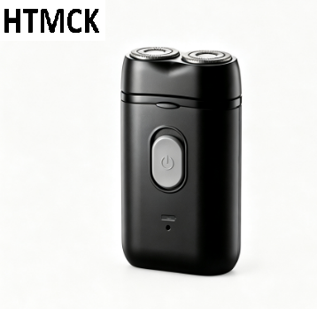 Mens Grooming Kit Bag - เครื่องโกนหนวดไฟฟ้าสองหัวสำหรับผู้ชาย HTMCK แบบพกพา ชาร์จผ่าน USB อเนกประสงค์