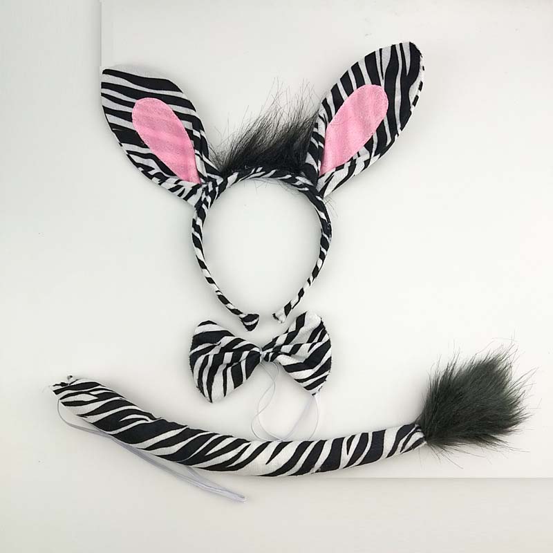 Men'S Grooming Tape - ปาร์ตี้เด็กผู้หญิงผู้ชาย ZEBRA หูแถบคาดศีรษะของขวัญวันเกิดสัตว์ผมตุ๊กตาฮาโลวีนเครื่องแต่งกายคอสเพลย์