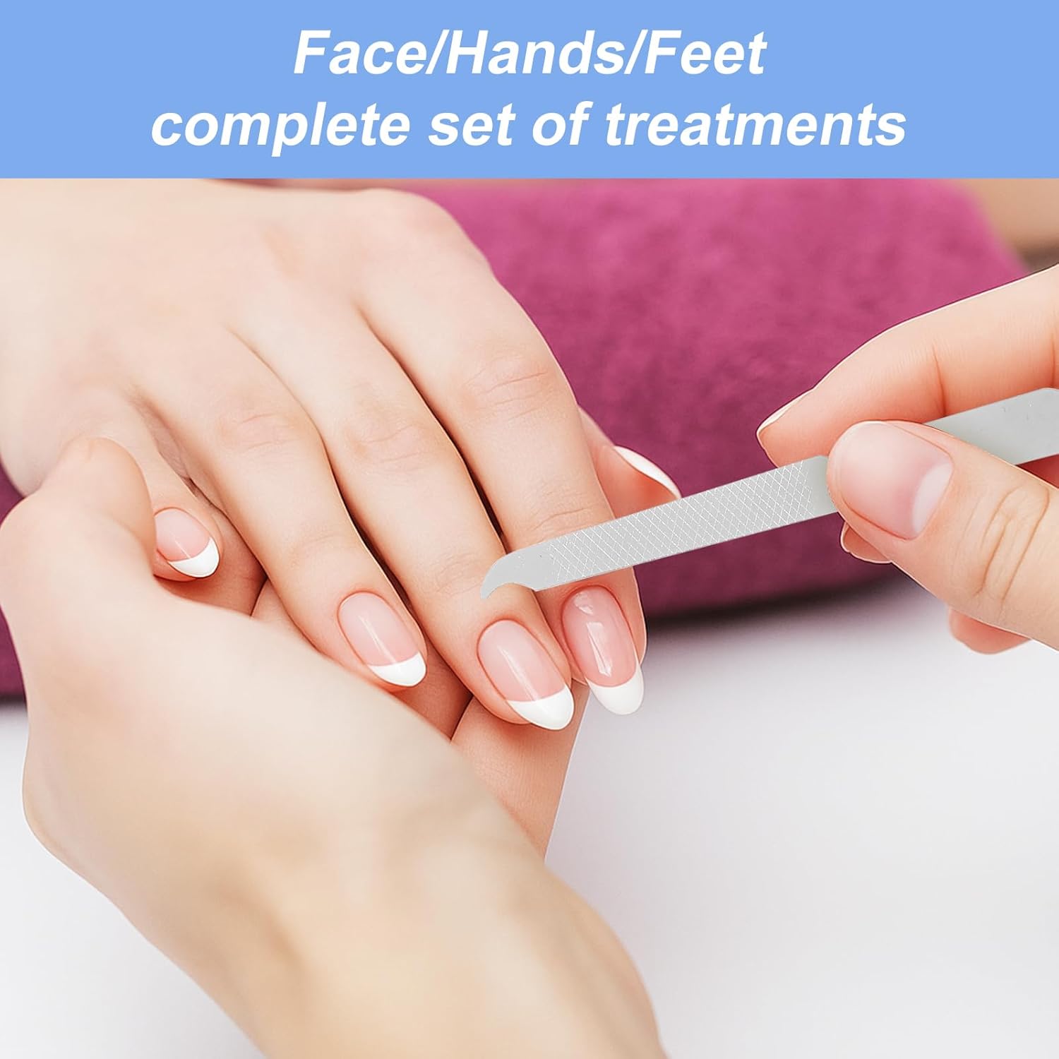 Men'S Grooming Fingernails - ชุดกรรไกรตัดเล็บ 4 ชิ้น, ชุดทำเล็บสแตนเลสพร้อมกระเป๋าหนังสีน้ำเงินสำหรับพกพา, อุปกรณ์ตัดแต่งเล็บที่แม่นยำสำหรับดูแลเล็บมือและเล็บเท้า ใช้ได้ทั้งที่บ้านและระหว่างเดินทาง