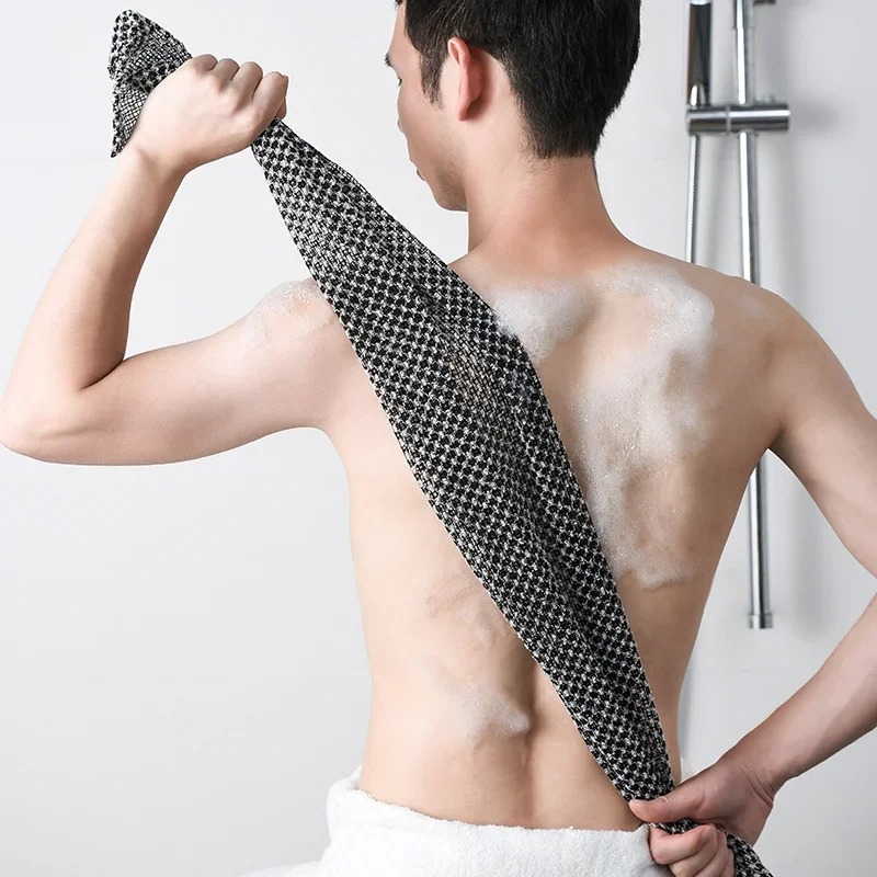 Exfoliating Scrub Mens - สครับขัดผิวหลัง unisex - สครับอาบน้ําสําหรับผู้ชายผู้หญิง ดูแลผิวอย่างอ่อนโยน