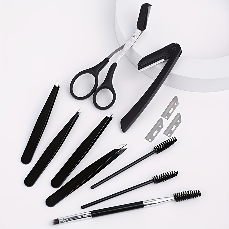 ชุดอุปกรณ์ตกแต่งคิ้วสแตนเลส 8  - Mens Grooming Kit Bag บทวิจารณ์และราคา