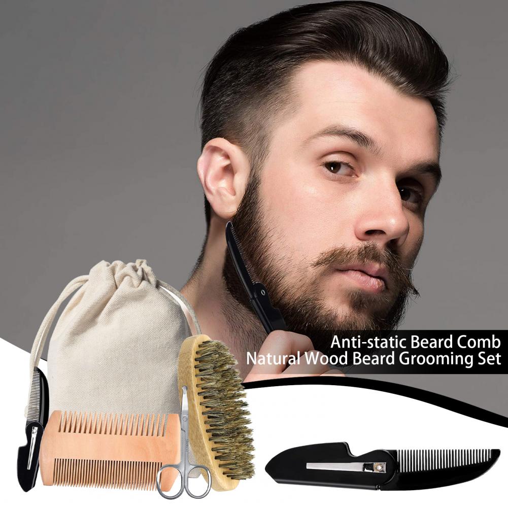 3/5 ชิ้น Men Beard Grooming ชุ - Mens Grooming Kit Bag บทวิจารณ์และราคา
