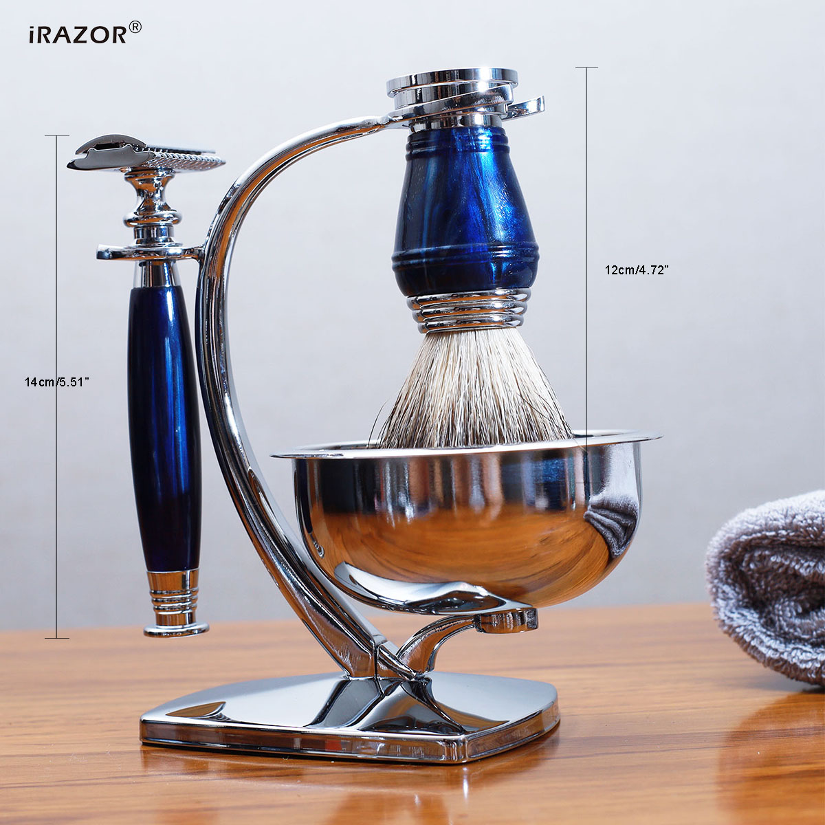 iRAZOR ชุดโกนหนวดหรูหราสำหรับผ - Mens Grooming Kit Gift Set บทวิจารณ์และราคา