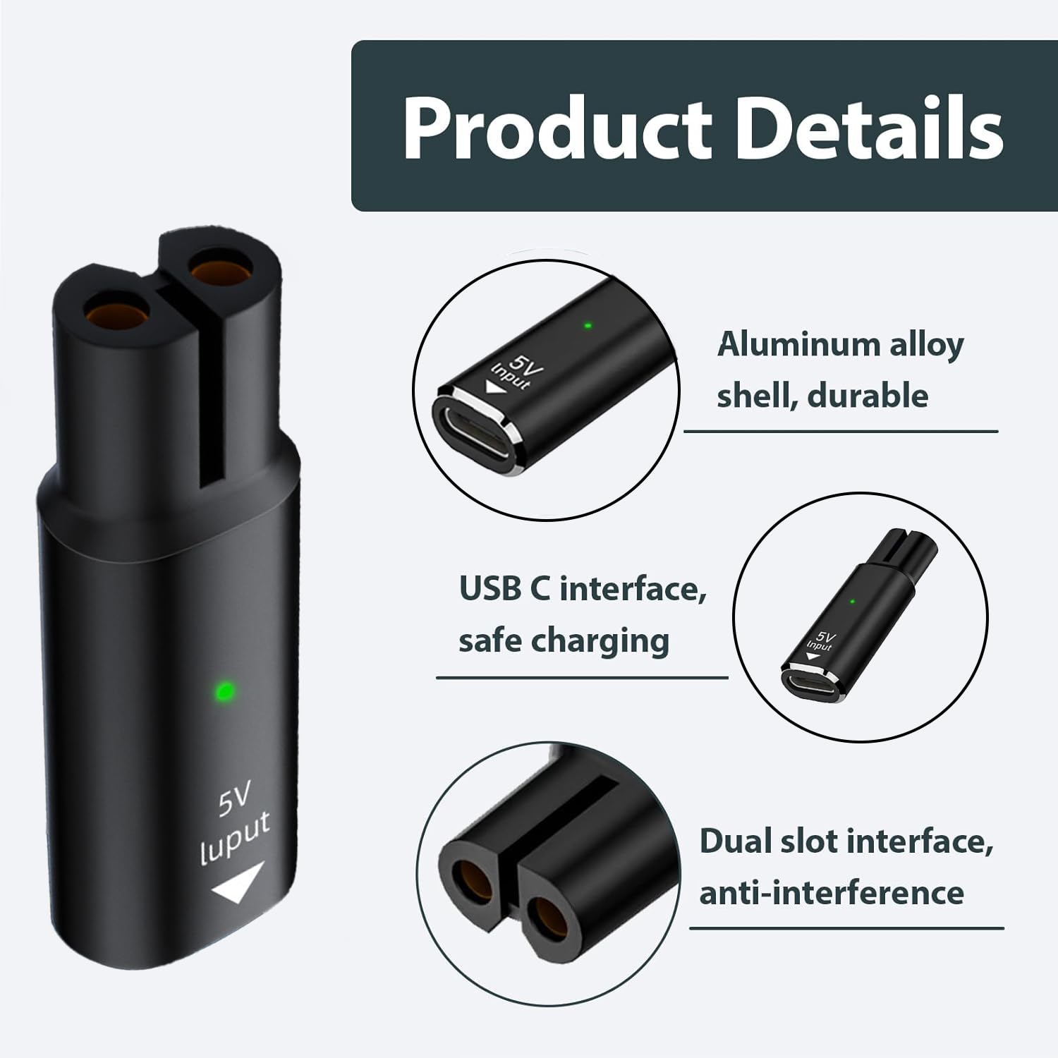 อะแดปเตอร์ชาร์จ USB Type C 5V  - Men'S Grooming Tape บทวิจารณ์และราคา